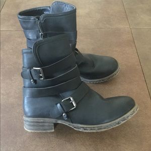 Black Moto Boots